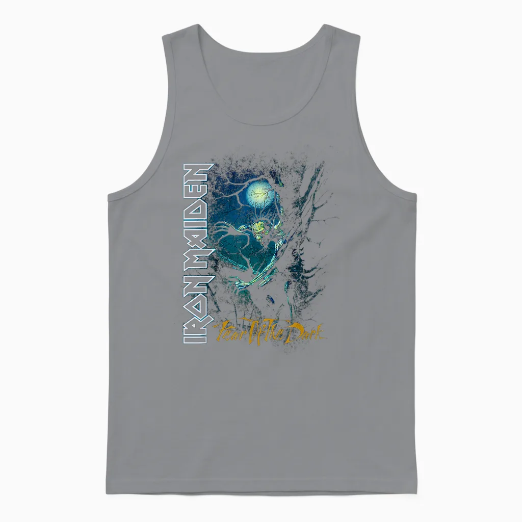 Iron Maiden - Fear of the Dark Unisex Tank Top in Sport Grey