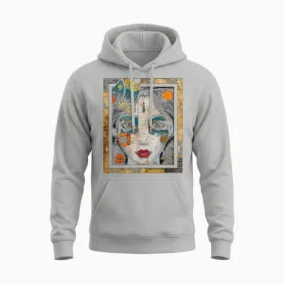 Anime Women Graphic Colorful Unisex Hoodie - Ash