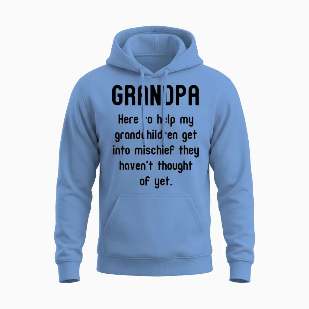Funny Grandpa Unisex Hoodie in Carolina Blue