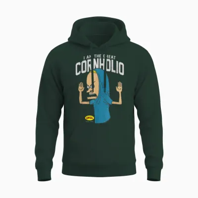 Beavis and Butt-Head I Am the Great Cornholio T-Shirt, Black Unisex Hoodie - Forest