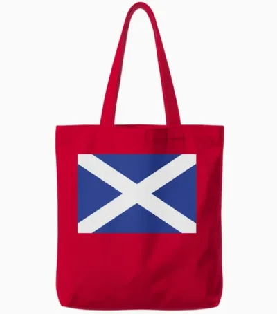 Scotland Tote Bags - Red