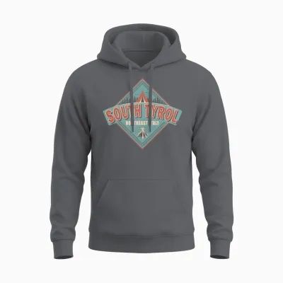 South Tyrol Italy Vintage Camping Design Unisex Hoodie - Charcoal