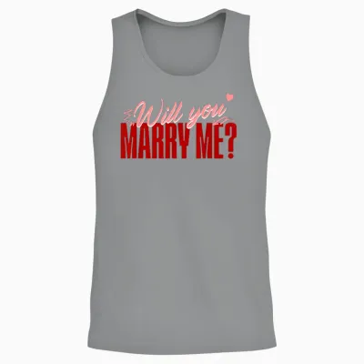 Wedding - Will You Marry Me Unisex Tank Top - Sport Grey