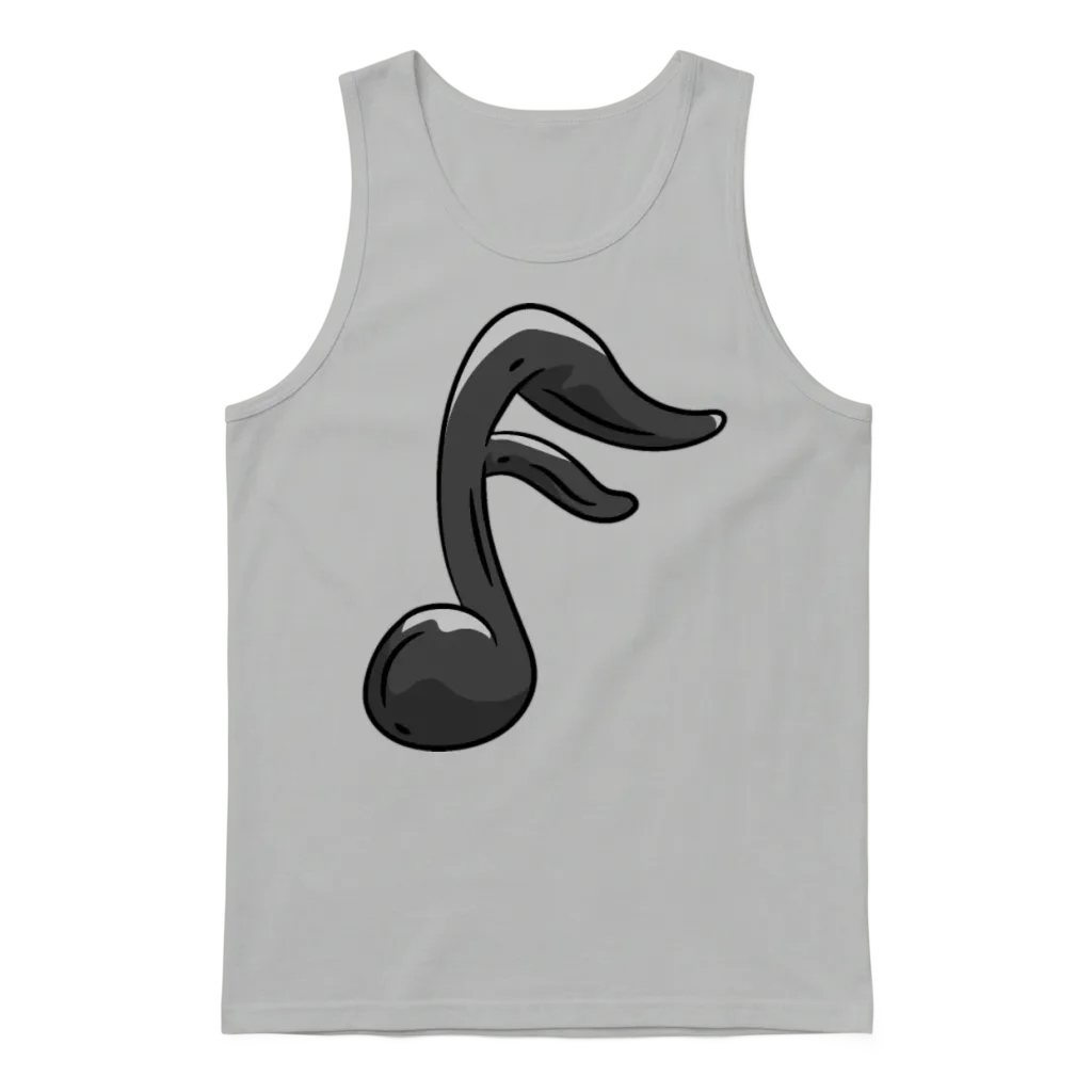 Music Note โ Lovers Unisex Tank Top - Ash