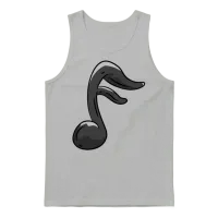 Music Note — Lovers Unisex Tank Top - Ash – 1