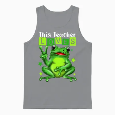 Biology Teachers: This Teacher Loves Frog Unisex Tank Top - Sport Grey