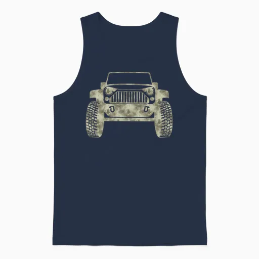 Jeep Unisex Tank Top in Navy