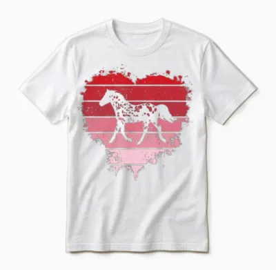 Horse Heart Vintage Unisex T-Shirt - White
