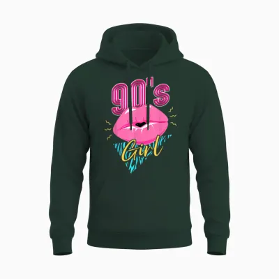90er Jahre 90s Girl Unisex Hoodie - Forest