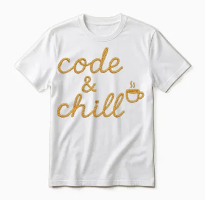 Code & Chill – the Perfect Dev Vibe Unisex T-Shirt - White