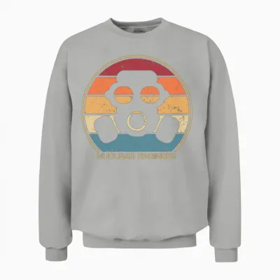 Retro Nuclear Power Plant Energy Uranium Nuclear Unisex Sweatshirt - Ash