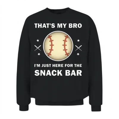 Funny Baseball Unisex Sweatshirt - Black