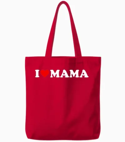 I Love Mama Shirt Für Jungen, Mädchen, Kleinkinder, Jugendliche Tote Bags - Red