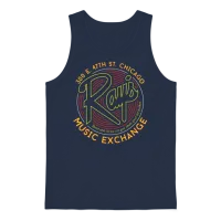 Ray’s Music Exchange — Lovers Unisex Tank Top - Navy – 1