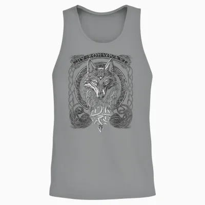 Odins Wolf Wikinger Nordische Runen Nordmann Mythologie Unisex Tank Top - Sport Grey