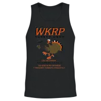 First Anuual Wkrp Turkey Drop with Les Nessman Unisex Tank Top - Black – 2