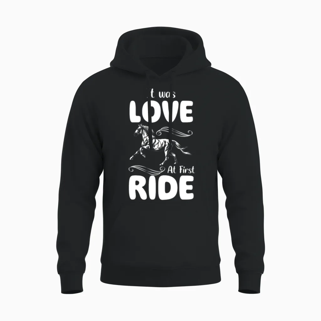 Horse Hobby - Lovers Unisex Hoodie in Black