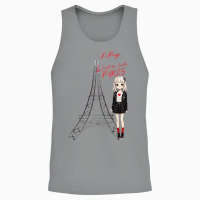 K-Pop Music - K-Drama - Korea - Gift Girl Unisex Tank Top - Sport Grey