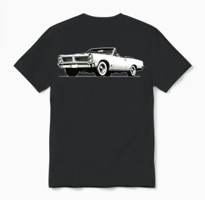 Vintage 1964 Pontiac Gto Convertible Classic Car A Unisex T-Shirt - Black