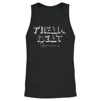 Freak Beat Records White Unisex Tank Top - Black – 2