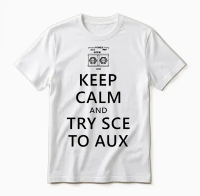Try Sce to Aux Unisex T-Shirt - White