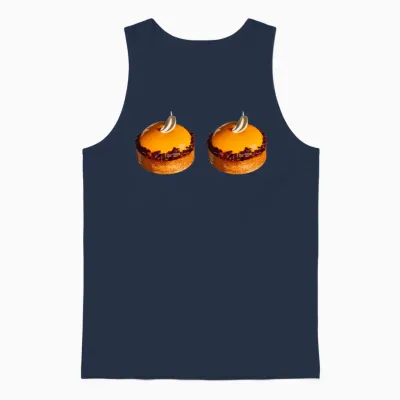 Funny Pictures Unisex Tank Top - Navy