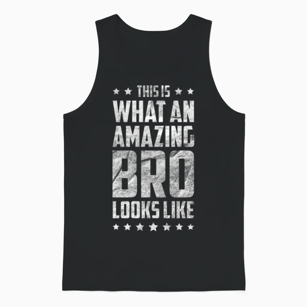 Funny Brother Unisex Tank Top in Black