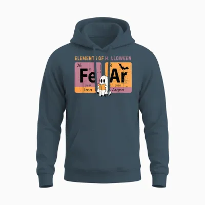 Elements of Halloween Fear Periodically Halloween Chemistry Unisex Hoodie - Dark Heather
