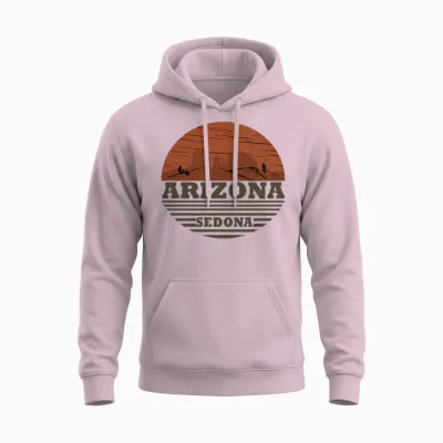 Arizona Sedona Unisex Hoodie - Light Pink
