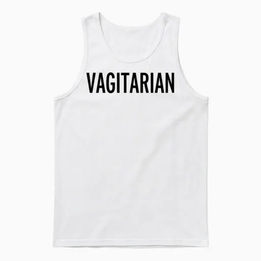 Funny Unisex Tank Top - White