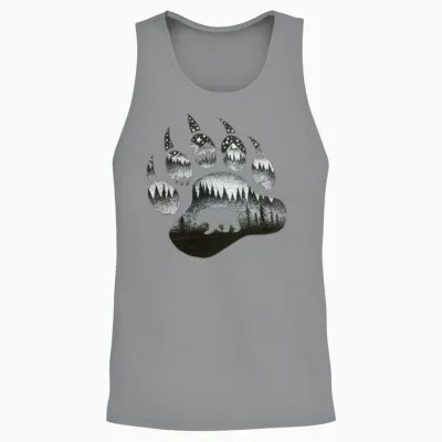 Bear Paw Unisex Tank Top - Sport Grey