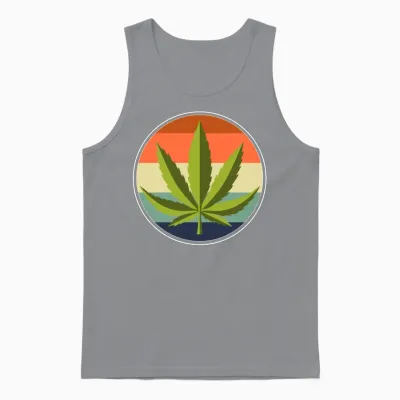 Retro Weed Unisex Tank Top - Sport Grey