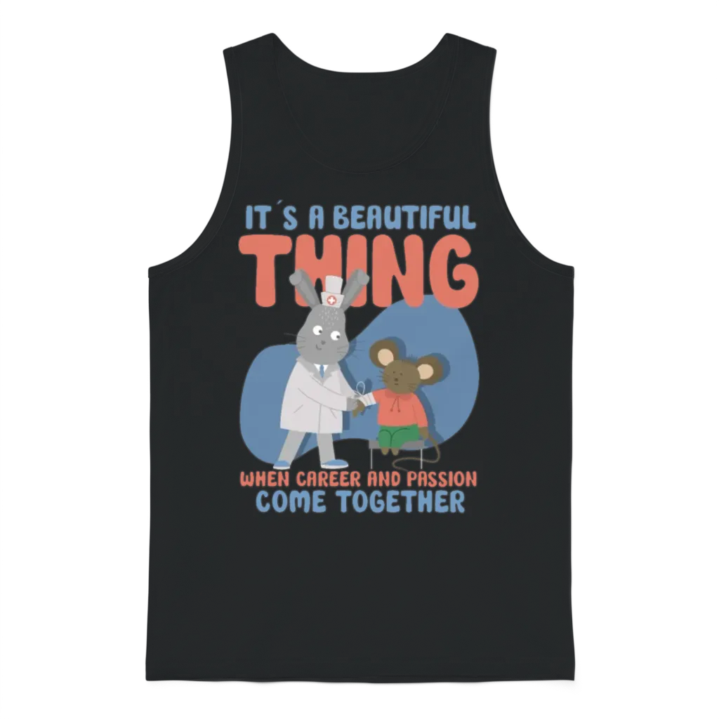 Nurse Nursing Clinic Medical Stuff Paramedic Unisex Tank Top - Black
