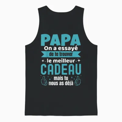 Gift for Dad Father's Day Gifts Birthday Man Unisex Tank Top - Black