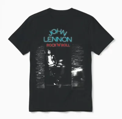 John Lennon - Rock 'n' Roll T-Shirt Small Unisex T-Shirt - Black
