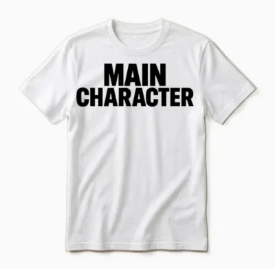 Main Character Energy Unisex T-Shirt - White
