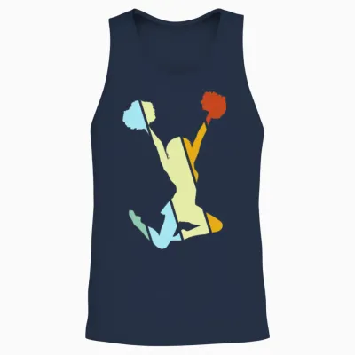 Cheerleading Retro Unisex Tank Top - Navy
