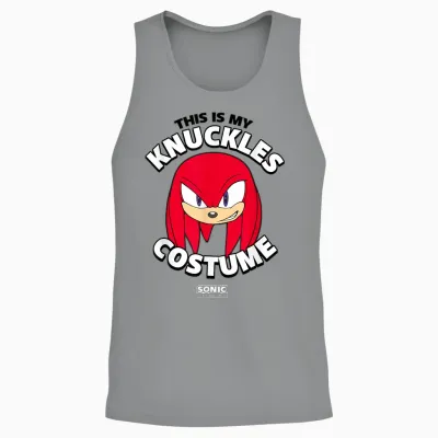Sonic the Hedgehog Halloween This Is My Knuckles Costume Unisex Tank Top - Sport Grey