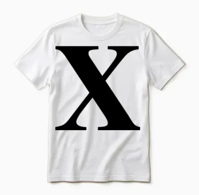 Roman Numeral 10 Unisex T-Shirt - White