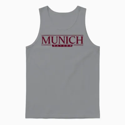 Munich Germany - Munich Bayern Deutschland Label Cv26 Unisex Tank Top - Sport Grey
