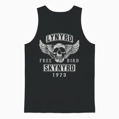 Lynyrd Skynyrd - Free Bird Skull 1973 Unisex Tank Top - Black