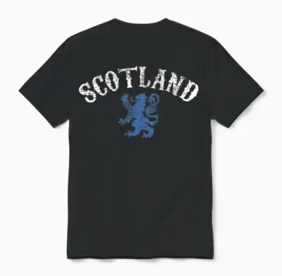 Scotland Lion Rampant Unisex T-Shirt - Black
