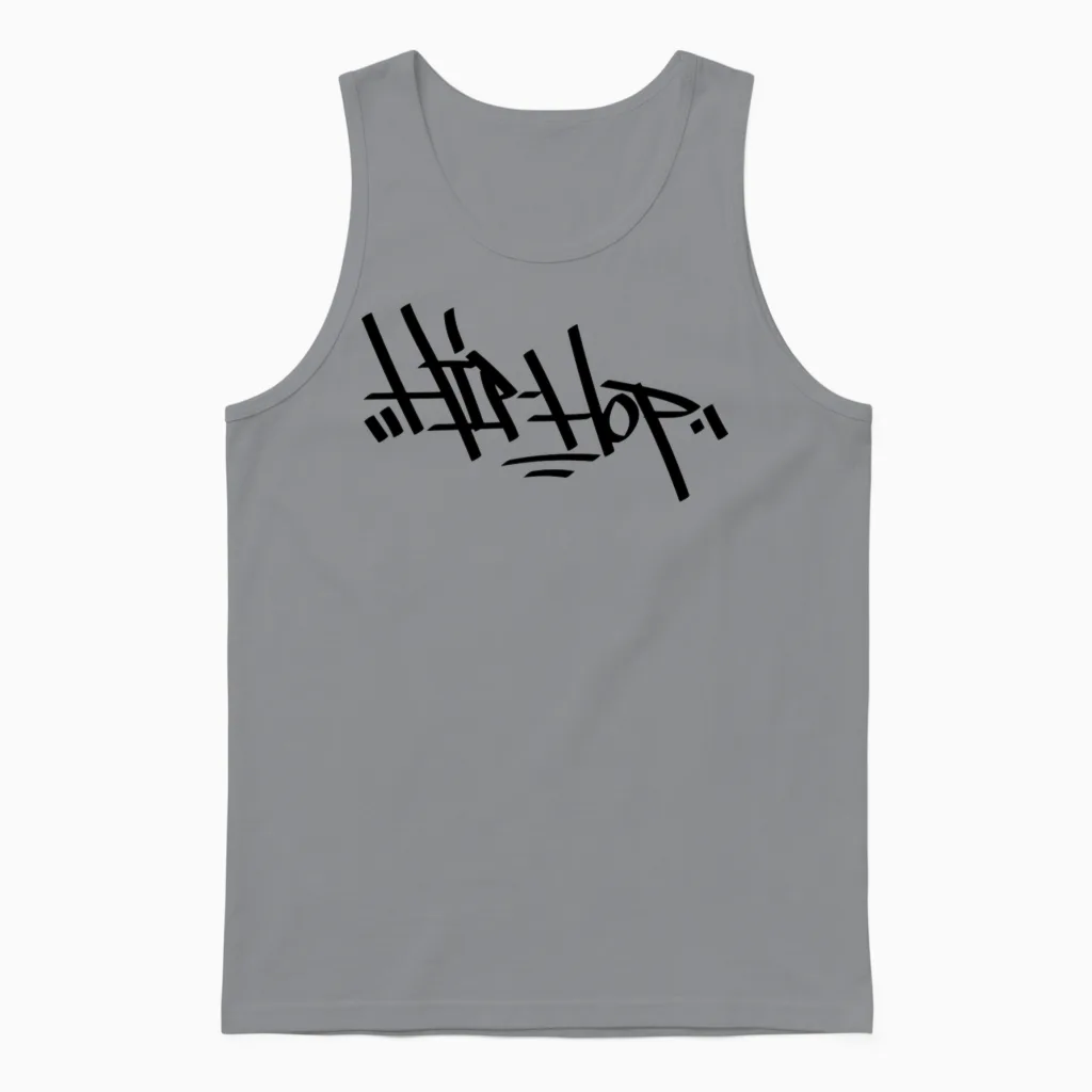 Hip Hop Unisex Tank Top in Sport Grey