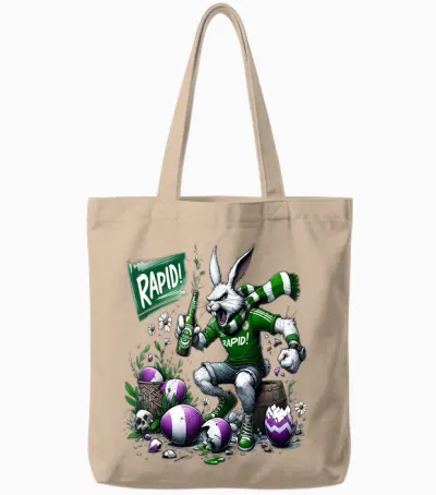 Frohe Ostern Osterhase Rapid Tote Bags - Natural