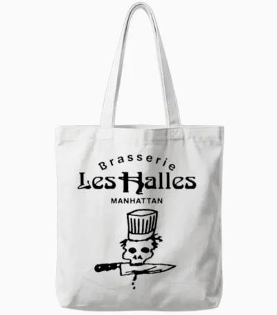 Les Halles Manhattan Tote Bags - White