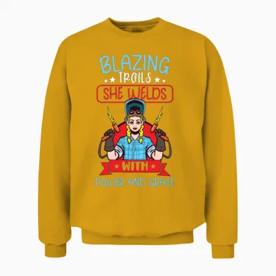 Welder Funny Funny Welding Gift Unisex Sweatshirt - Gold