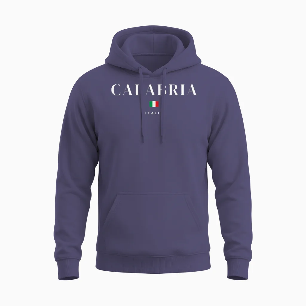 Calabre Italie Unisex Hoodie in Heather Sport Dark Navy