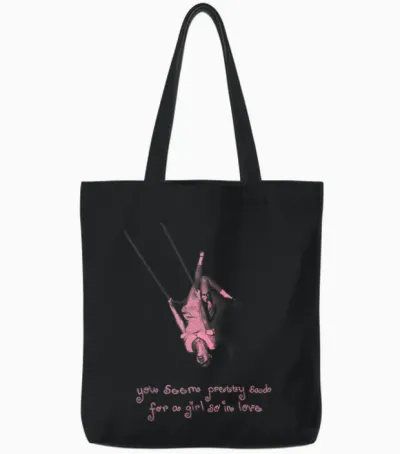 Offizielle Olivia Rodrigo Pink Swing Tote Bags - Black