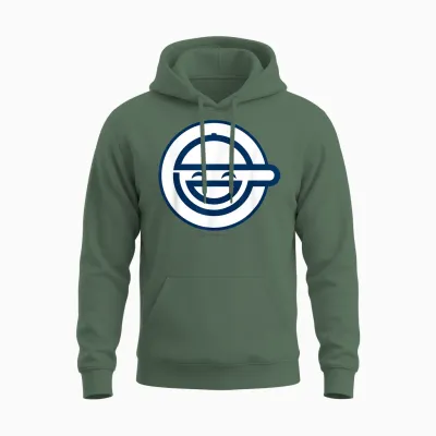 Ghost in the Shell Stand Alone Complex the Laughing Man Logo Unisex Hoodie - Military Green