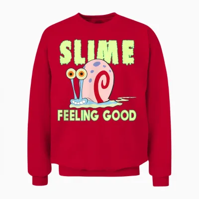 Gary the Snail - Slime Feeling Good Unisex Sweatshirt - Red